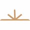Ekena Millwork Saratoga Timber Gable Bracket, Western Red Cedar, 108"W x 58"H x 1 1/2"D x 5 1/2"F, 13/12 Pitch GBW108X58X0206SAR00SWR - alternate 2